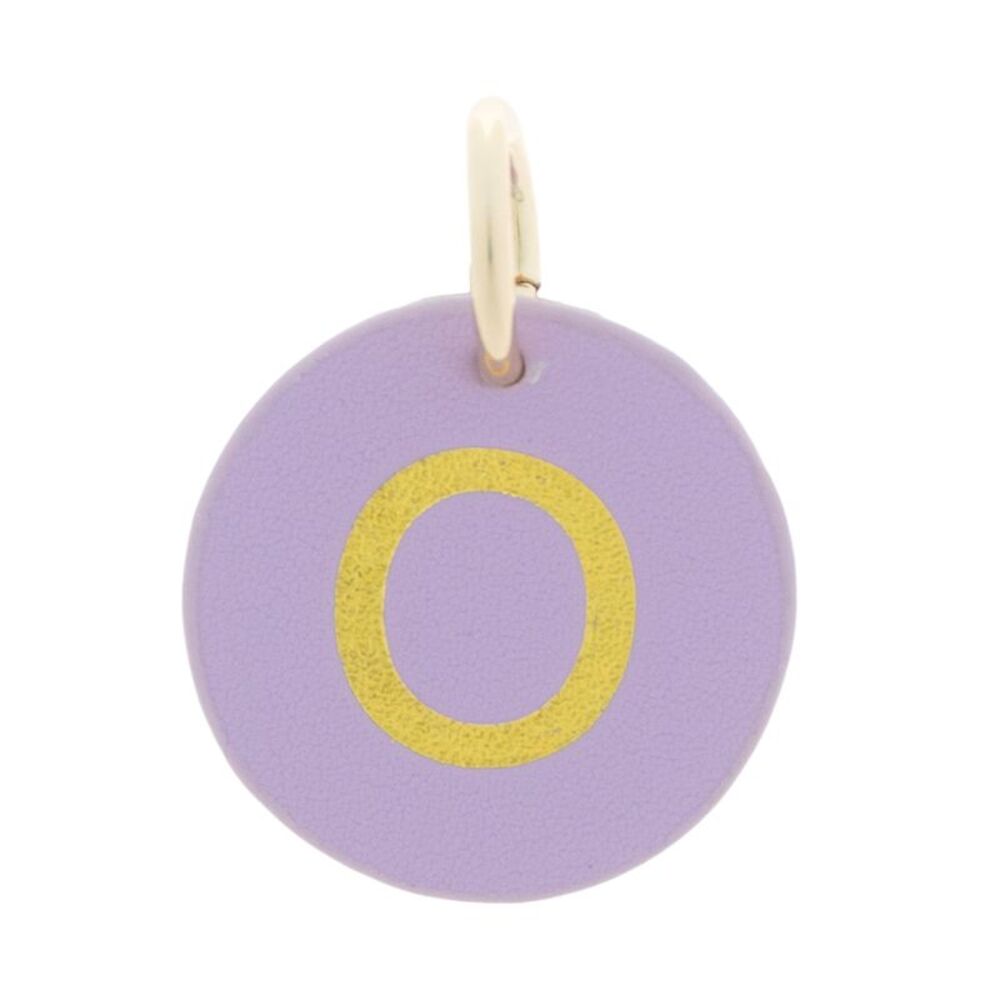 The Cuddle Collab Wear & Share Charm Faux Leather "O" Monogram in Purple